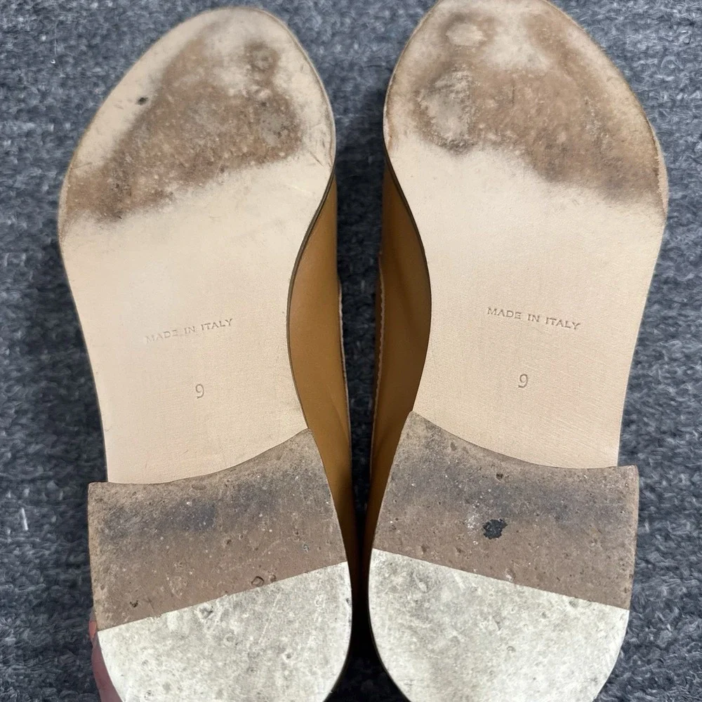 Everlane Loafers Women 9 Brown Leather Pointed Toe Slip On Italy Classic Modern - Picture 12 of 14